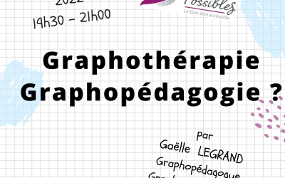 Conférence Graphothérapie – Graphopédagogie, essai de présentation ? Merci pour votre présence !