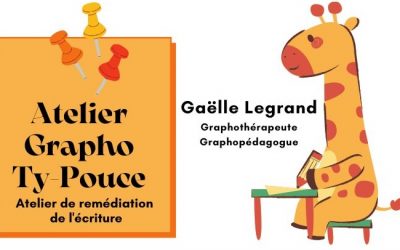 Grapho Ty-Pouce ateliers de remédiation du geste d’écriture.