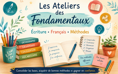 Les Ateliers des Fondamentaux : consolider les bases pour apprendre avec plus de confiance.